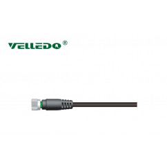 Соединитель кабельный VELLEDQ M8-F03T-5.0PVC/BK (розетка)